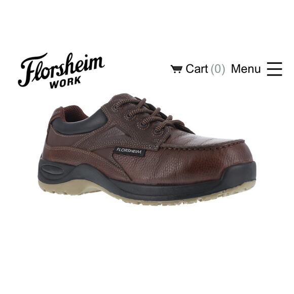 Florsheim RAMBLER CREEK BROWN CASUAL MOCTOE OXFORD - FS2700 Work mens 11.5 - Picture 1 of 10